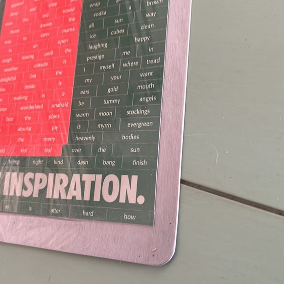 Vintage Absolut Vodka Inspiration Holiday Magnet Word Chart Collectible - Picture 5 of 16